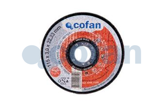 COFAN-  Disco abrasivo metal profesional 115mm 3x22,2mm 