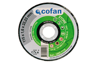 COFAN-  Disco carburo piedra 230mm 3x22,2mm 